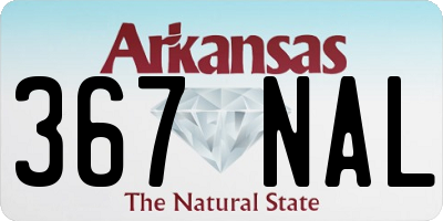 AR license plate 367NAL
