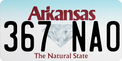 AR license plate 367NAO