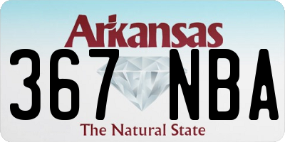 AR license plate 367NBA