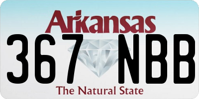 AR license plate 367NBB