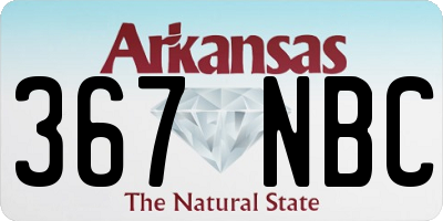 AR license plate 367NBC