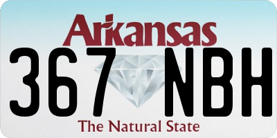 AR license plate 367NBH
