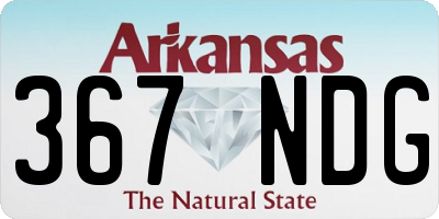 AR license plate 367NDG