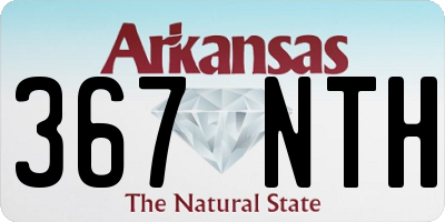 AR license plate 367NTH