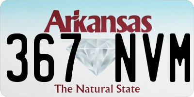 AR license plate 367NVM