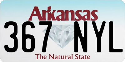 AR license plate 367NYL