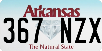 AR license plate 367NZX