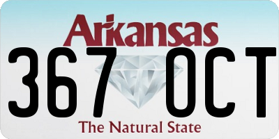 AR license plate 367OCT