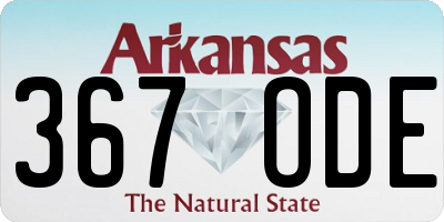 AR license plate 367ODE