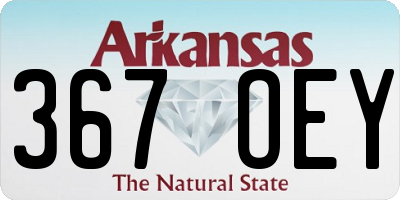 AR license plate 367OEY