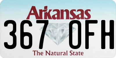 AR license plate 367OFH