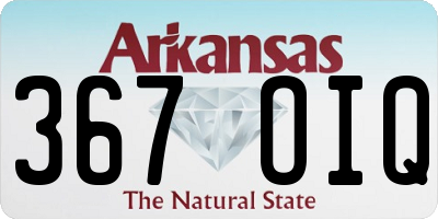 AR license plate 367OIQ