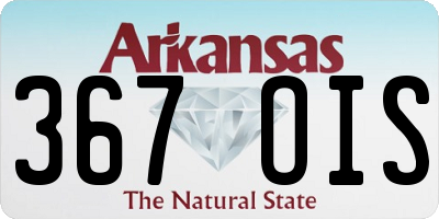AR license plate 367OIS