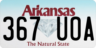 AR license plate 367UOA