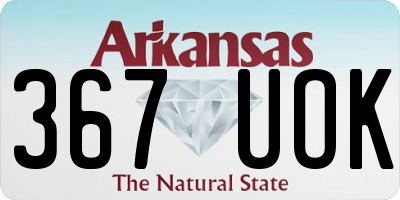 AR license plate 367UOK
