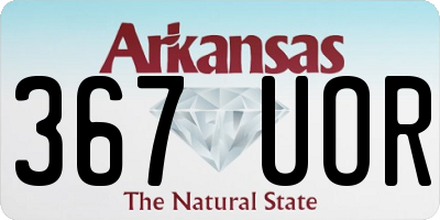 AR license plate 367UOR