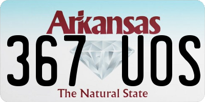 AR license plate 367UOS