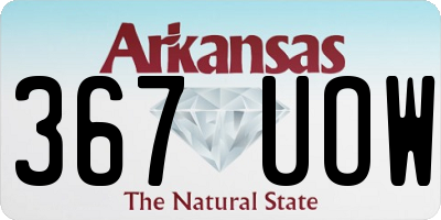 AR license plate 367UOW