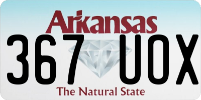 AR license plate 367UOX