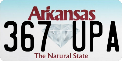 AR license plate 367UPA