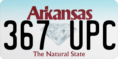 AR license plate 367UPC