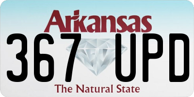 AR license plate 367UPD