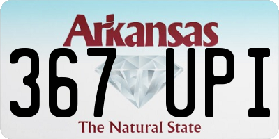 AR license plate 367UPI