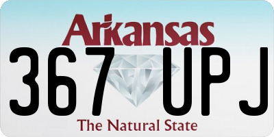 AR license plate 367UPJ