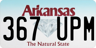 AR license plate 367UPM