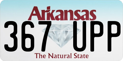 AR license plate 367UPP