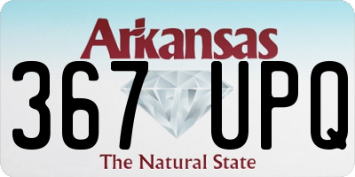 AR license plate 367UPQ