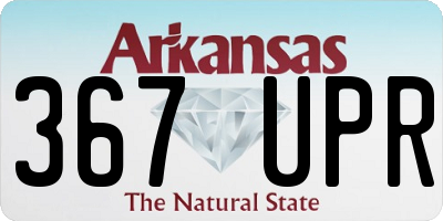 AR license plate 367UPR