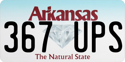 AR license plate 367UPS