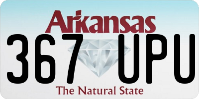 AR license plate 367UPU