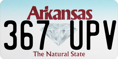 AR license plate 367UPV