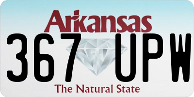 AR license plate 367UPW