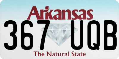 AR license plate 367UQB