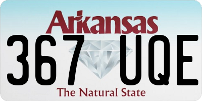 AR license plate 367UQE