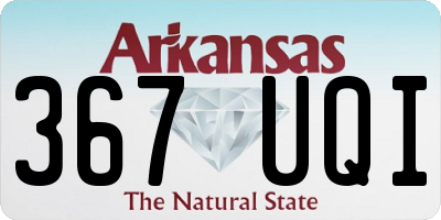 AR license plate 367UQI