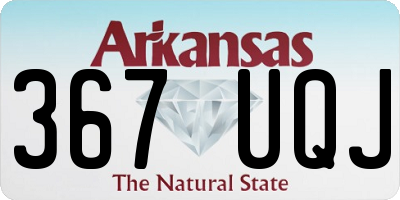 AR license plate 367UQJ
