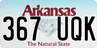 AR license plate 367UQK
