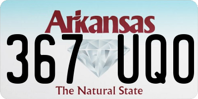AR license plate 367UQO
