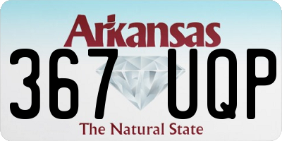 AR license plate 367UQP