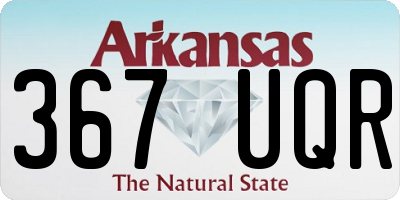 AR license plate 367UQR