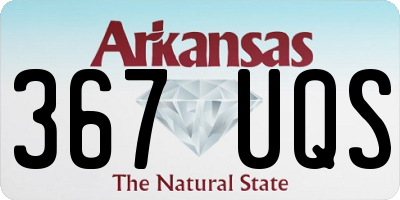 AR license plate 367UQS