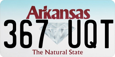AR license plate 367UQT