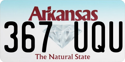 AR license plate 367UQU