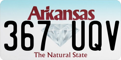 AR license plate 367UQV