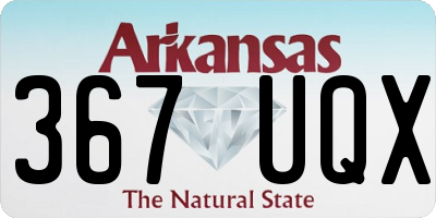 AR license plate 367UQX