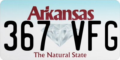 AR license plate 367VFG